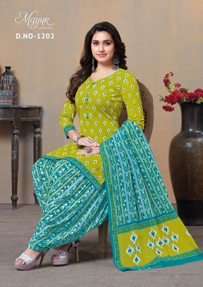 Mayur Ikkat 12 Regular Wear Wholesale Cotton Dress Material Catalog
